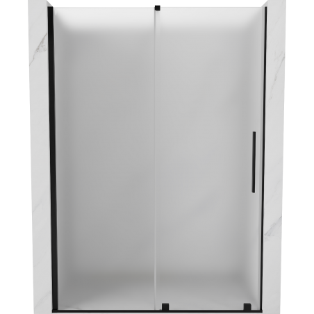 Mexen Velar 160 cm slankiojančios dušo durys, matinės, juodos - 871-160-000-31-70