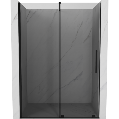 Mexen Velar stumdomos dušo durys 140 cm, grafitas, juodos - 871-140-000-41-70