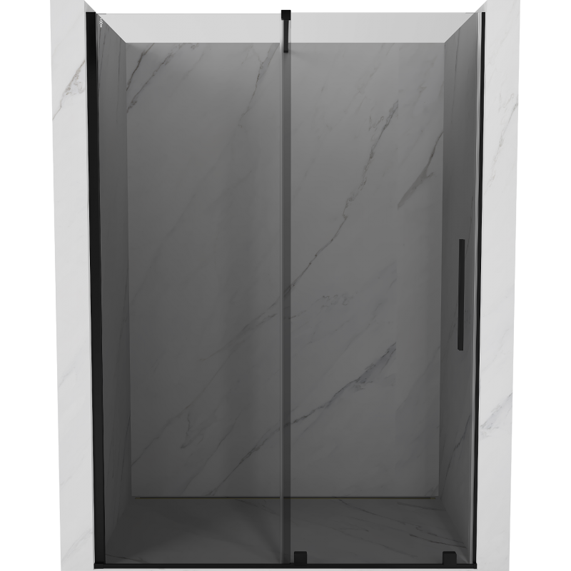 Mexen Velar stumdomos dušo durys 150 cm, grafitas, juodos - 871-150-000-41-70