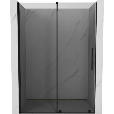 Mexen Velar stumdomos dušo durys 160 cm, grafitas, juodos - 871-160-000-41-70