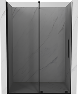 Mexen Velar stumdomos dušo durys 160 cm, grafitas, juodos - 871-160-000-41-70