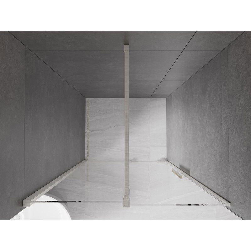 Mexen Velar stumdomos dušo durys 90 cm, skaidrios, šlifuotas nikelis - 871-090-000-01-97