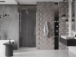 Mexen Velar stumdomos dušo durys 120 cm, skaidrios, šepečiuotas nikelis - 871-120-000-01-97