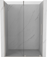 Mexen Velar stumdomos dušo durys 140 cm, skaidrios, šlifuotas nikelis - 871-140-000-01-97