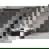 Mexen Velar 160 cm stumdomos dušo durys, permatomos, šlifuotas nikelis - 871-160-000-01-97