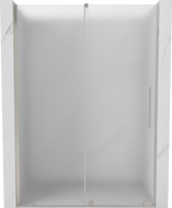 Mexen Velar stumdomos dušo durys 130 cm, matinės, šlifuotas nikelis - 871-130-000-31-97