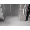 Mexen Velar stumdomos dušo durys 130 cm, matinės, šlifuotas nikelis - 871-130-000-31-97