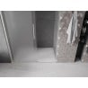 Mexen Velar stumdomos dušo durys 130 cm, matinės, šlifuotas nikelis - 871-130-000-31-97