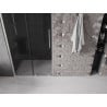 Mexen Velar stumdomos dušo durys 90 cm, grafitas, šlifuoto nikelio - 871-090-000-41-97