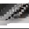 Mexen Velar stumdomos dušo durys 140 cm, grafitas, šlifuotas nikėlis - 871-140-000-41-97
