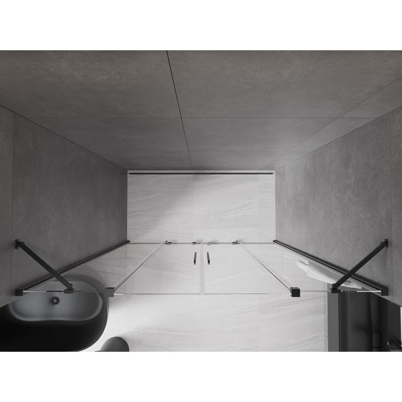 Mexen Velar Duo stumdomos dušo durys 170 cm, skaidrios, ginklo metalo - 871-170-000-02-95