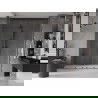 Mexen Velar Duo slankiojančios dušo durys 170 cm, permatomos, šaudmenų metalas - 871-170-000-02-95