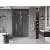 Mexen Velar Duo stumdomos dušo durys 150 cm, skaidrios, šlifuotas nikelis - 871-150-000-02-97