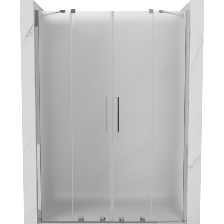 Mexen Velar Duo stumdomos dušo durys 140 cm, matinės, chromuotos - 871-140-000-32-01