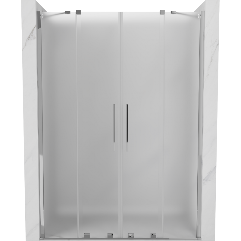 Mexen Velar Duo stumdomos dušo durys 150 cm, matinės, chromas - 871-150-000-32-01