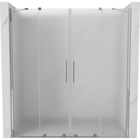 Mexen Velar Duo stumdomosios dušo durys 180 cm, matinė, chromas - 871-180-000-32-01