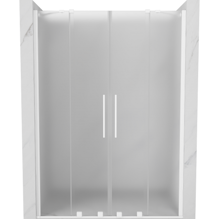 Mexen Velar Duo slankiojančios dušo durys 150 cm, matinės, baltos - 871-150-000-32-20