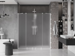 Mexen Velar Duo stumdamosios dušo durys 170 cm, matinės, baltos - 871-170-000-32-20