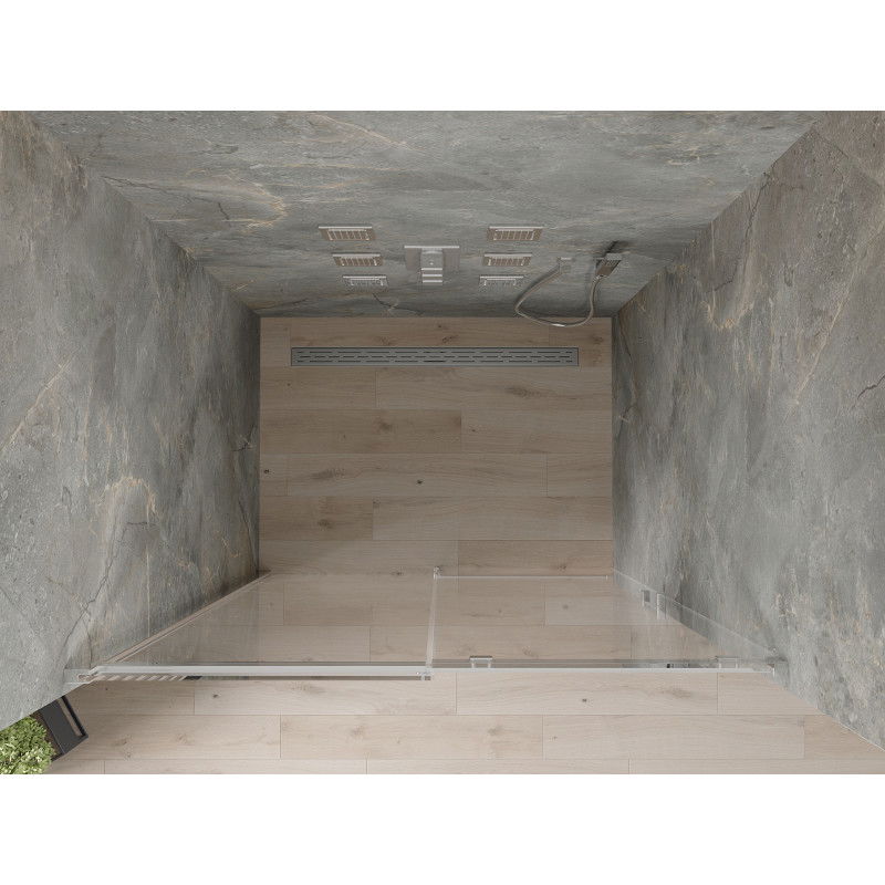 Mexen Omega stumdomosios dušo durys 120 cm, skaidrios, chromuotos - 825-120-000-01-00