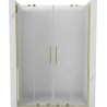 Mexen Velar Duo stumdomos dušo durys 140 cm, matinė, auksinė - 871-140-000-32-50
