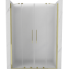Mexen Velar Duo stumdomos dušo durys 150 cm, matinės, auksinės - 871-150-000-32-50