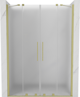 Mexen Velar Duo stumdomos dušo durys 160 cm, matinės, auksinis šlifuotas - 871-160-000-32-55