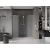 Mexen Velar Duo stumdomos dušo durys 200 cm, matinis stiklas, auksinės šlifuotos - 871-200-000-32-55