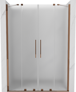 Mexen Velar Duo stumdomos dušo durys 160 cm, matinės, rožinis auksas - 871-160-000-32-60
