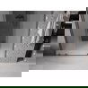 Mexen Velar Duo slankiojančios dušo durys 140 cm, matinė, gun gray šukuotas - 871-140-000-32-66