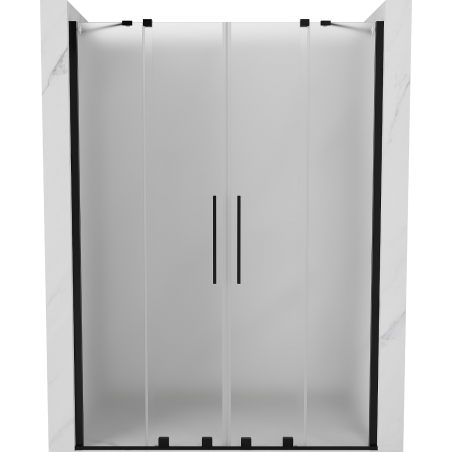 Mexen Velar Duo stumdomos dušo durys 160 cm, matinės, juodos - 871-160-000-32-70