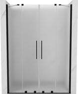 Mexen Velar Duo slankiojančios dušo durys 160 cm, matinės, juodos - 871-160-000-32-70