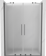 Mexen Velar Duo stumdomos dušo durys 160 cm, matinis, gun metal - 871-160-000-32-95
