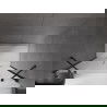 Mexen Velar Duo stumdomos dušo durys 160 cm, matinis, gun metal - 871-160-000-32-95