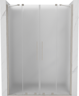 Mexen Velar Duo stumdomos dušo durys 140 cm, matinės, šlifuotas nikelis - 871-140-000-32-97