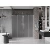 Mexen Velar Duo stumdomos dušo durys 170 cm, šerkšnas, šlifuotas nikeliu - 871-170-000-32-97