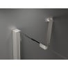 Mexen Velar Duo stumdomos dušo durys 170 cm, šerkšnas, šlifuotas nikeliu - 871-170-000-32-97