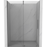 Mexen Velar stumdomos dušo durys 130 cm, skaidrios, gunsmetalas - 871-130-000-01-95