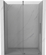 Mexen Velar stumdomos dušo durys 130 cm, skaidrios, gun metal - 871-130-000-01-95