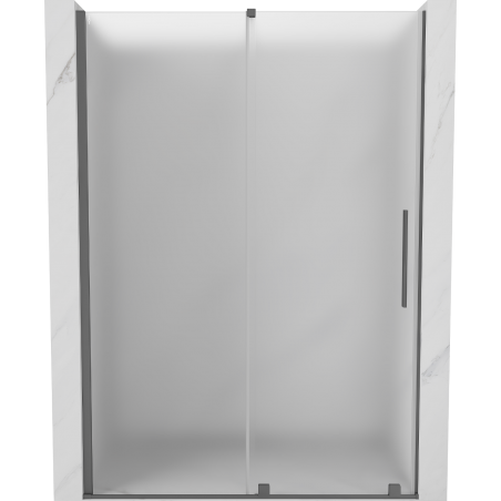 Mexen Velar slankiosios dušo durys 130 cm, matinės, ginkluotas metalas - 871-130-000-31-95
