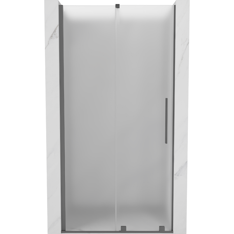 Mexen Velar stumdomos dušo durys 120 cm, matinės, pistoletinis metalas - 871-120-000-31-95