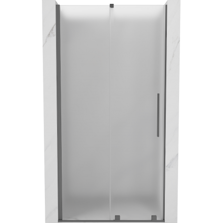 Mexen Velar stumdomos dušo durys 120 cm, matinės, pistoletinis metalas - 871-120-000-31-95