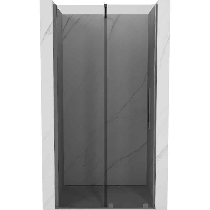Mexen Velar stumdomosios dušo durys 120 cm, grafitas, gun metal - 871-120-000-41-95
