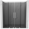 Mexen Velar Duo stumdomos dušo durys 170 cm, grafito, baltos - 871-170-000-42-20