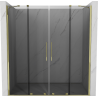 Mexen Velar Duo stumdomos dušo durys 170 cm, grafitas, auksinė - 871-170-000-42-50