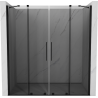 Mexen Velar Duo stumdomos vonios durys 170 cm, grafitas, juodos - 871-170-000-42-70