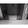 Mexen Velar Duo stumdomos dušo durys 200 cm, grafitas, juodos - 871-200-000-42-70