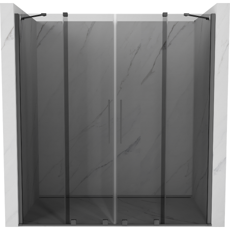 Mexen Velar Duo stumdomos dušo durys 180 cm, grafitas, gun metal - 871-180-000-42-95