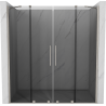 Mexen Velar Duo stumdomos dušo durys 170 cm, grafitas, šepečiuotas nikelis - 871-170-000-42-97