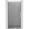 Mexen Velar L slankiojančios dušo durys 90 cm, skaidrios, baltos - 871-090-003-01-20