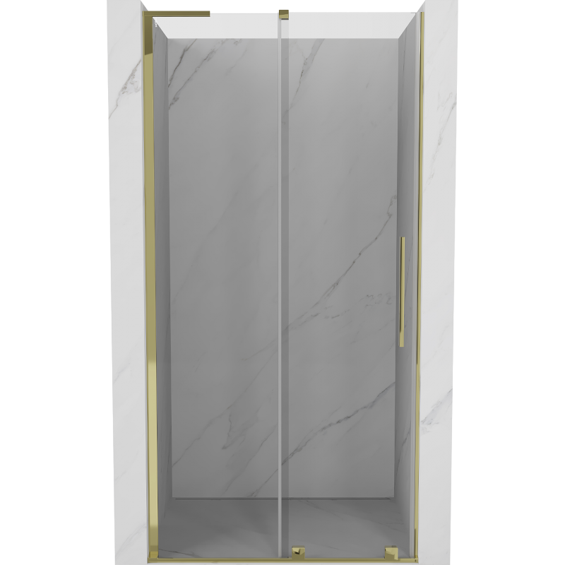 Mexen Velar L stumdomos dušo durys 90 cm, skaidrios, auksinės - 871-090-003-01-50